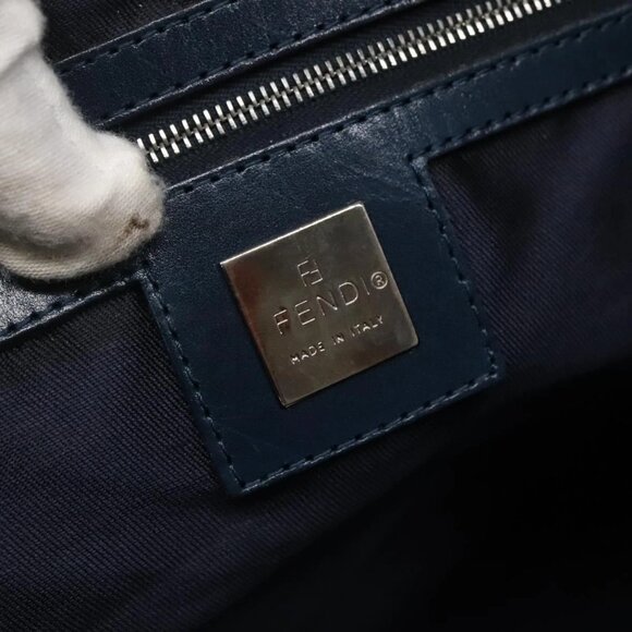 FENDI Zucca Canvas Tote Bag Green Silver Auth - Picture 13 of 16